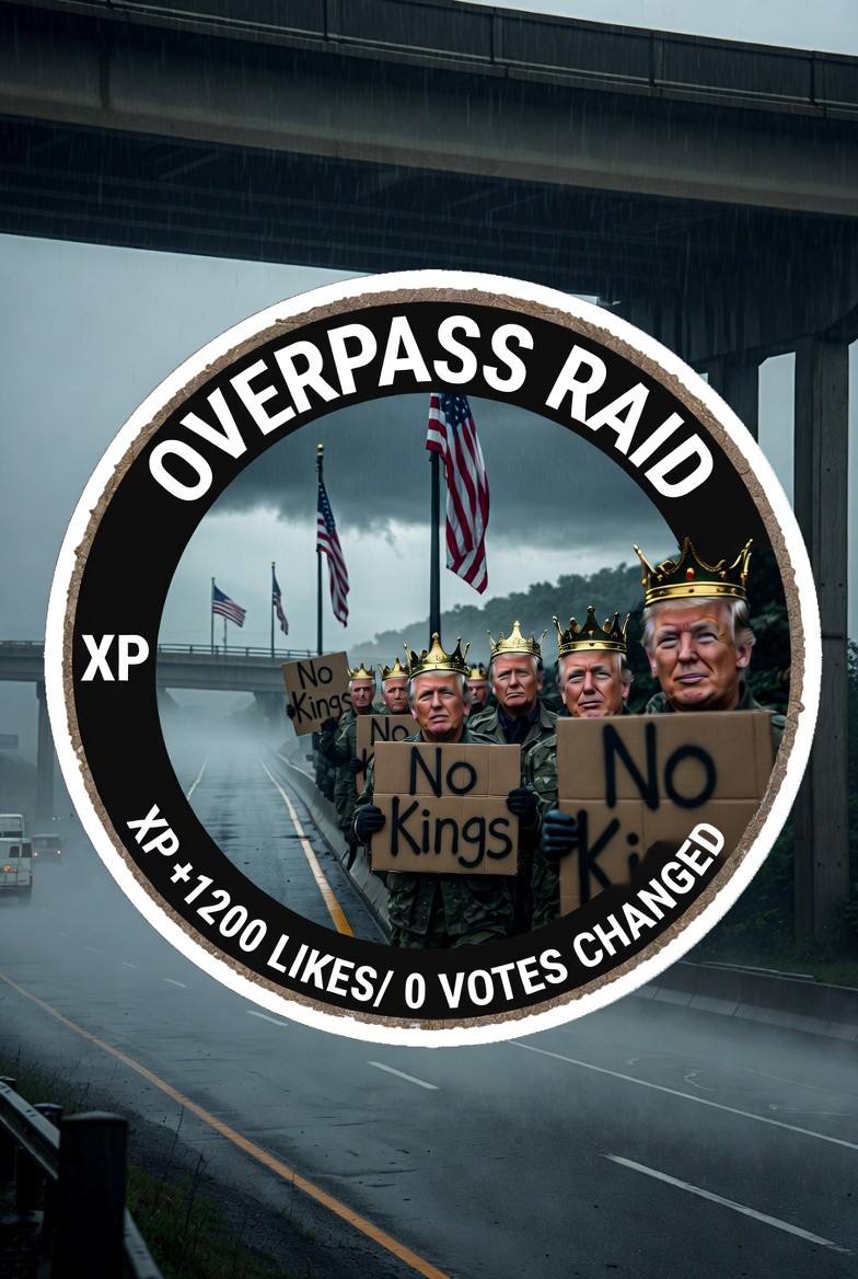 Overpass Raid badge: XP +1200 likes, 0 votes changed